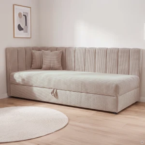 Jednolôžková posteľ Sovaro Plus 80x200 Menčester Krémová