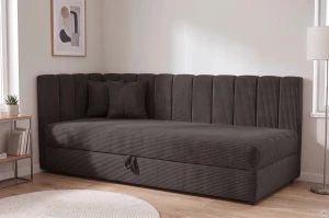 Jednolôžková posteľ Sovaro Plus 90x200 Menčester Antracitová