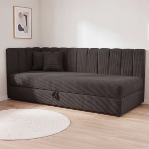 Jednolôžková posteľ Sovaro Plus 120x200 Menčester Antracitová