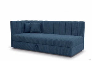 Jednolôžková posteľ Sovaro Plus 120x200 Menčester Tmavomodrá