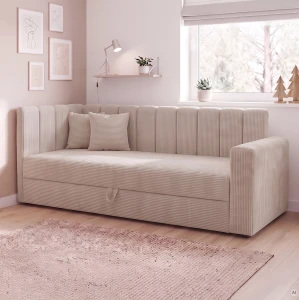 Posteľ pre mládež Sovaro PRO PLUS 80x180 Menčester Krémová
