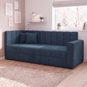 Posteľ pre mládež Sovaro PRO PLUS 80x180 Menčester Tmavomodrá