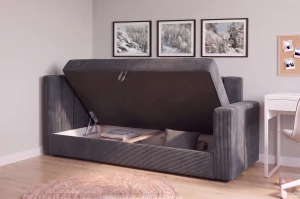 Posteľ pre mládež Sovaro PRO PLUS 90x200 Menčester Sivá