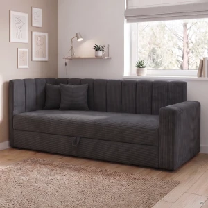 Posteľ pre mládež Sovaro PRO PLUS 90x200 Menčester Antracitová