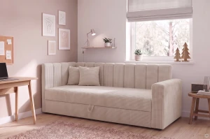 Posteľ pre mládež Sovaro PRO PLUS 90x200 Menčester Krémová