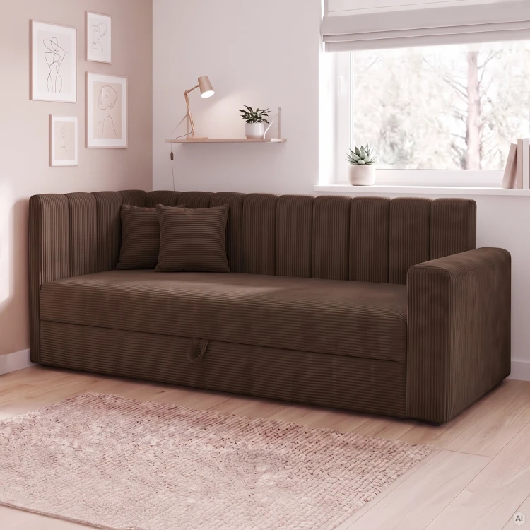 Posteľ pre mládež Sovaro PRO PLUS 90x200 Menčester Hnedá