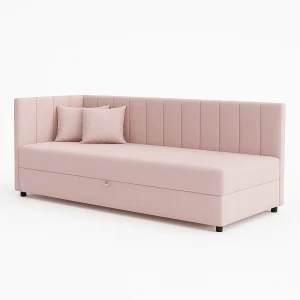 Kontinentálna jednolôžková posteľ Sofaro Plus 120x200 Ružová