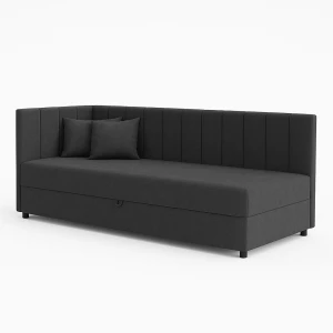 Kontinentálna jednolôžková posteľ Sofaro Plus 120x200 Grafitová