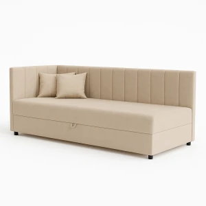 Kontinentálna jednolôžková posteľ Sofaro Plus 120x200 Béžová