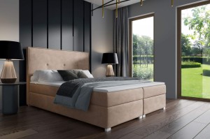 Kontinentálna posteľ Lara 140x200 béžová