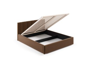 Čalúnená posteľ s matracom Ledo 180x200 Šedá