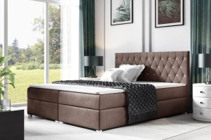 Kontinentálna posteľ Nadia 140x200 Hnedý