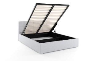 Manželská posteľ s matracom Santiago 140x200 zelená Kovový rám