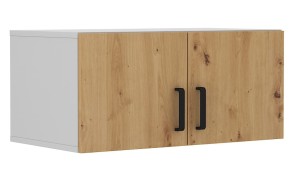 Nadstavec na skriňu Malta 112 2D Dub Artisan/Sivá