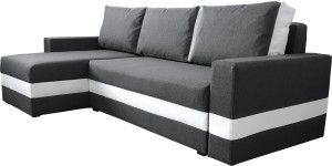 Rozkladacia pohovka Passio grafitová/biela