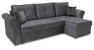 Rohová pohovka s úložným boxom Trevor Šedá