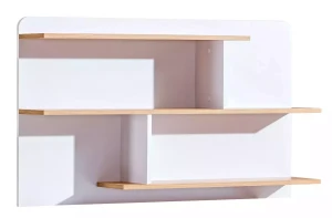 Nástenná polica 110 cm Lorento 08 Biely/Nash dub