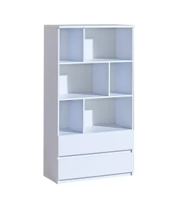 Knižnica 80 cm so zásuvkami Arca 04 Biela