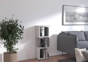 Otvorená nízka polica 112 cm MORE 02 Sivá
