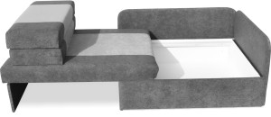Rohová pohovka s funkciou spania 90x200 Maxi Graphite/Šedá