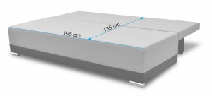 Pohovka s funkciou spania Orlean Šedá