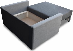 Skladacie kreslo Tedi 1 Čierny/Gray