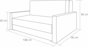 Skladacie kreslo Tedi 2 Sivá/grafitová