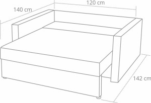 Skladacie kreslo Tedi 2 Čierny/Zelená