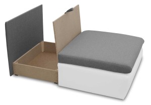 Jednolôžková rozkladacia pohovka Toledo Graphite/Biela