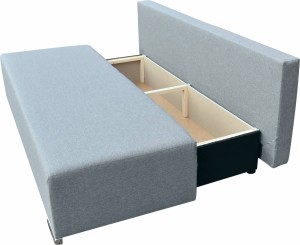 Rozkladacia pohovka s úložným boxom Trio Šedá