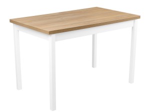 Skladací stôl ALB1L 120/150x80 Biely/dub Grandson