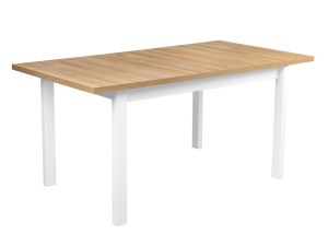 Skladací stôl ALB2L 140/180x80 Biely/dub Grandson