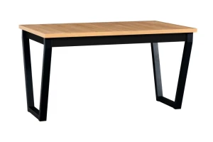 Skladací stôl 140/180x80 IKON 2 Čierny/Oak Artisan