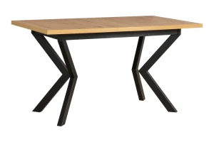 Skladací stôl 140/180x80 IKON 4 Čierny/Oak Artisan