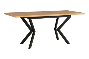 Skladací stôl 140/180x80 IKON 4 Čierny/Oak Artisan
