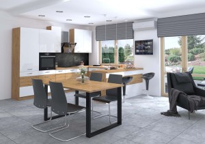Loftový stôl Imperial 185x90 Dub Artisan