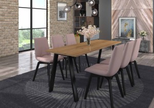 Loftový stôl Kleo 185x67 biely