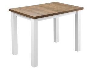 Kuchynský stôl LAP 100x70 Biely/dub Lefkas