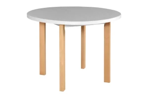 POLI 2 Okrúhly stôl 100x100 Buk/biela