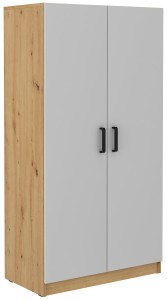 Skriňa s policami Malta 107 2D Šedá/Oak Artisan