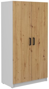 Šatníková skriňa Malta 108 2D Dub Artisan/Sivá