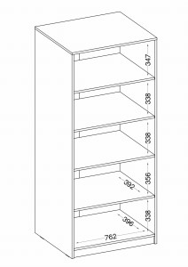 Malta 111 2D kartotéka sivá/dub Artisan