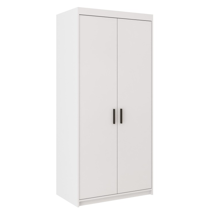 Dvojdverová šatníková skriňa Elena Biela