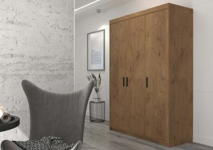 Trojdverová šatníková skriňa Elena Oak Lefkas