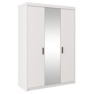 Trojdverová šatníková skriňa so zrkadlom Elena Biela