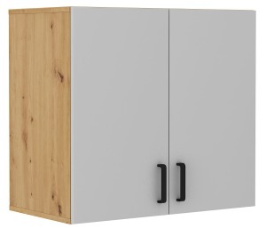 Nástenná skrinka Malta 104 2D Šedá/Oak Artisan