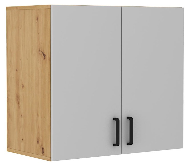Nástenná skrinka Malta 104 2D Šedá/Oak Artisan