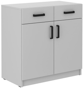 Kancelárska skriňa so zásuvkami Malta 105 2F 2S Svetlosivá