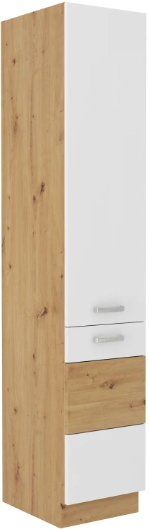 Komínová skrinka pre kuchyňu ARTISAN HG 40 DK-210 2F biela/dub