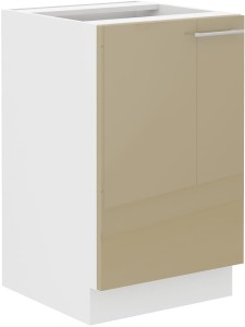Kuchynská skrinka LARA 50 ZL 1F Cappucino/biela
